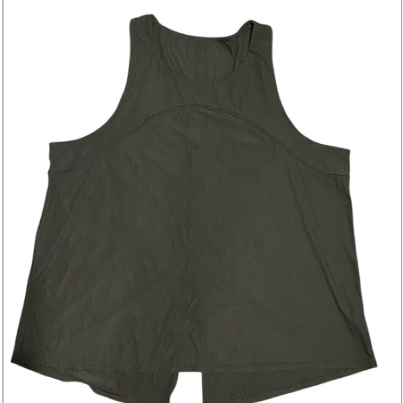 SPANX  Go Lightly Olive Green Ribbed Sporty Tank Top size XL - Picture 3 of 11